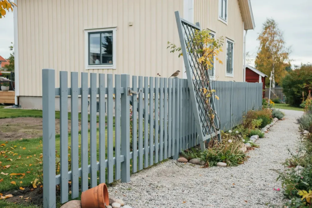 augustim lning av staket och spalj b sta sensommarl get f r att skydda tr et inf r h sten
