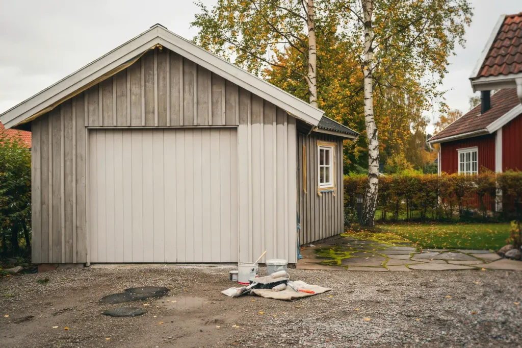 septembertips f r fasadm lning av garage och f rr d hinna klart innan kyliga n tter och h stfukt